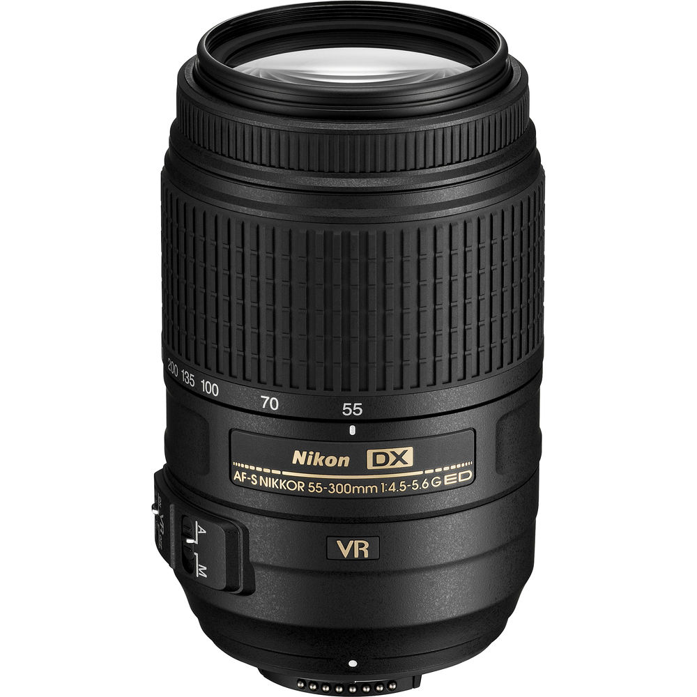 Nikon - AF-S DX NIKKOR 55-300mm f/4.5-5.6G ED VR Telephoto Zoom