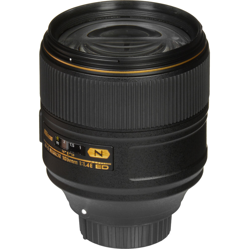 Nikon AF-S NIKKOR 105mm f/1.4E ED Lens (20064) + Filter Kit + Cap