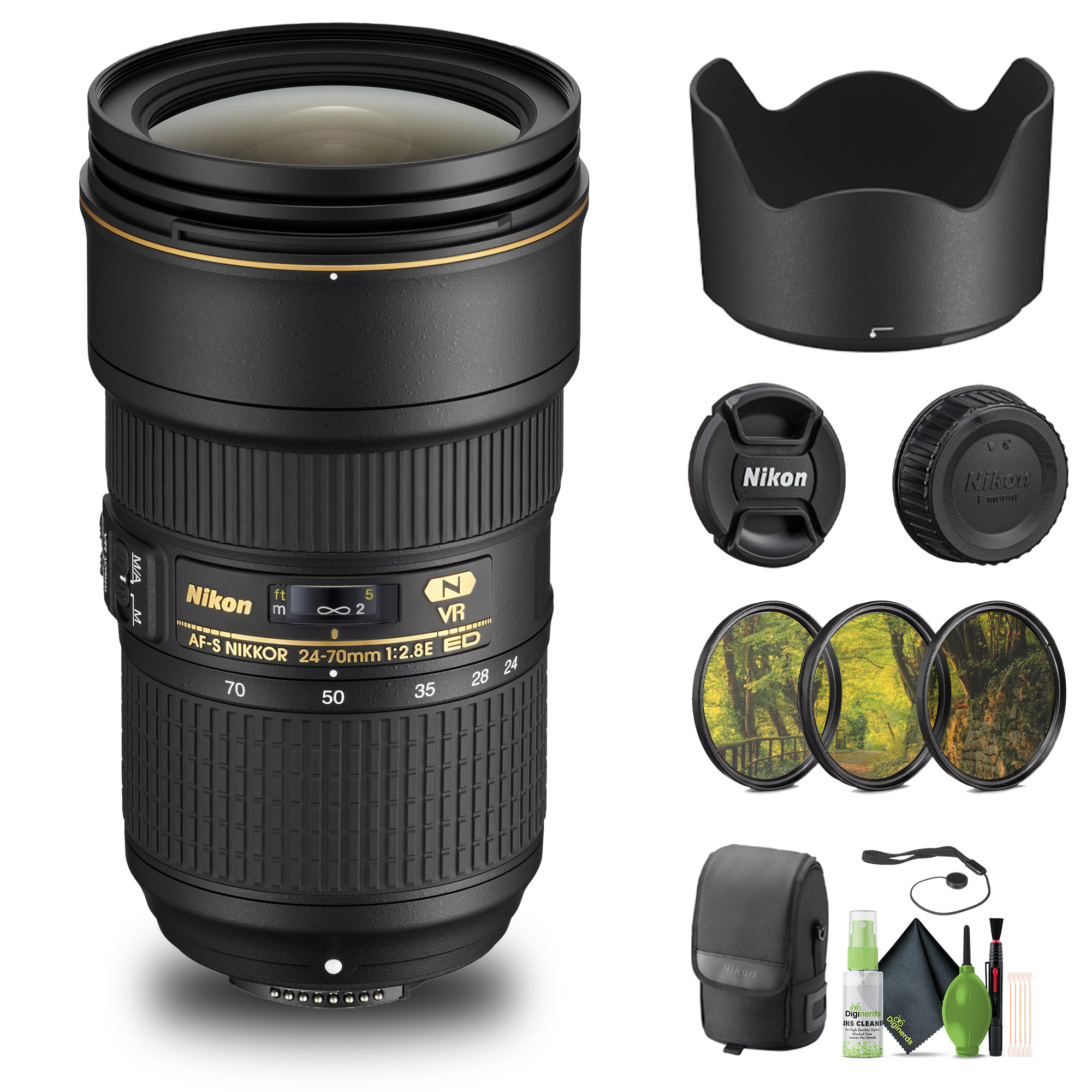 Nikon - AF-S NIKKOR 24-70mm f/2.8E ED VR Wide-Angle Zoom Lens